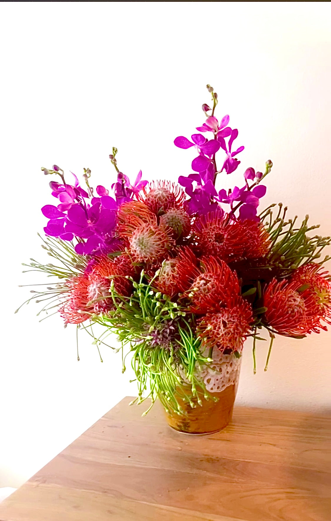 * Fresh Flowers from ‘Silky Oaks’ Wildflower Farm.