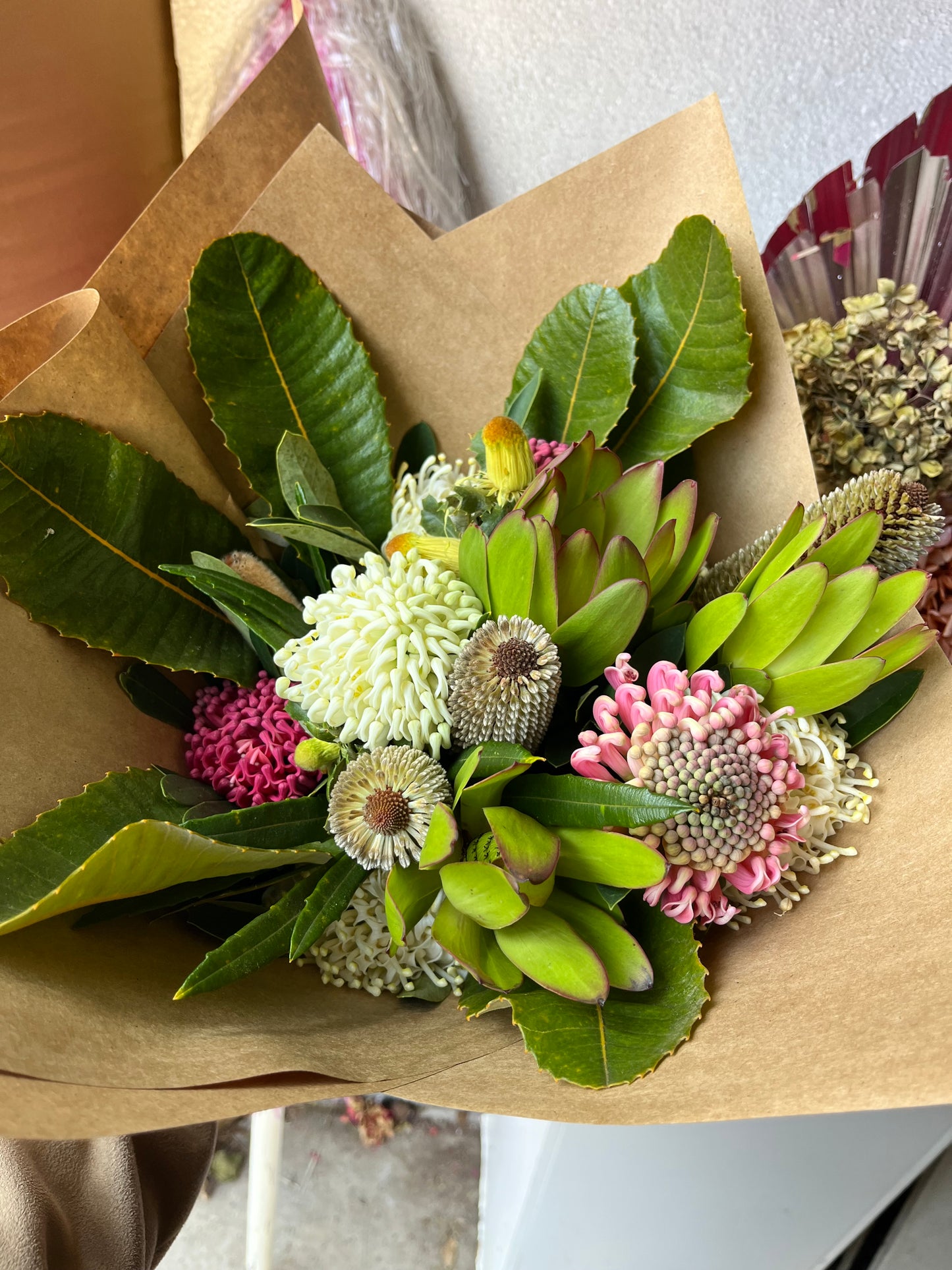 * Fresh Flowers from ‘Silky Oaks’ Wildflower Farm.