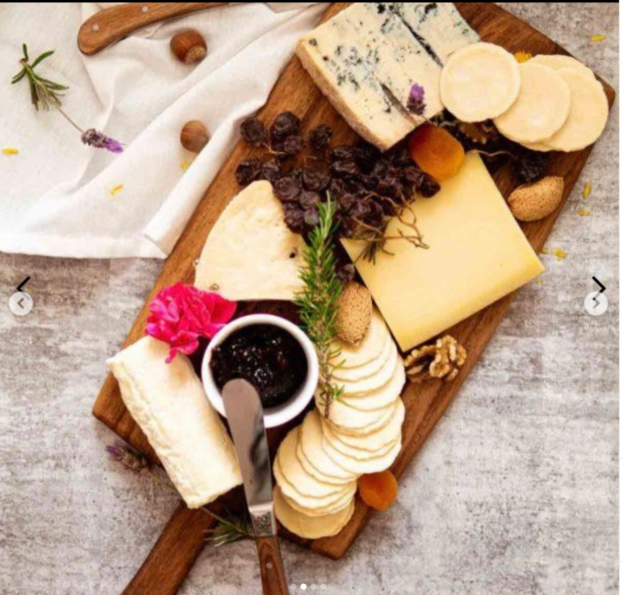 * Cheese grazing board for two. $60