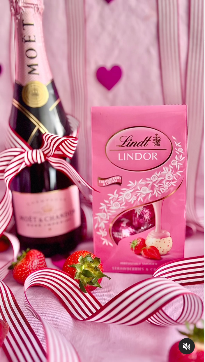 * Pink moet, strawberries & Chocolate