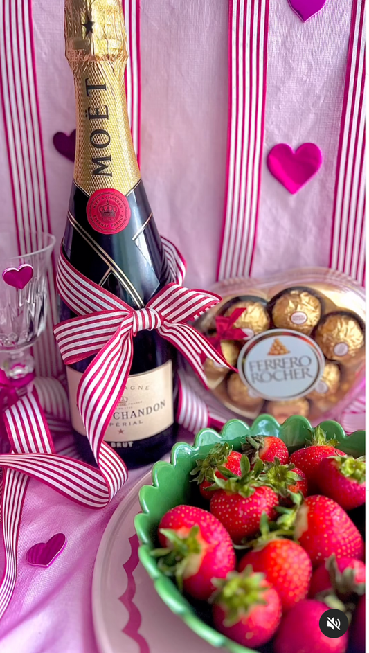 * Moet, strawberries & Chocolate.